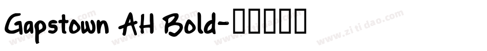 Gapstown AH Bold字体转换